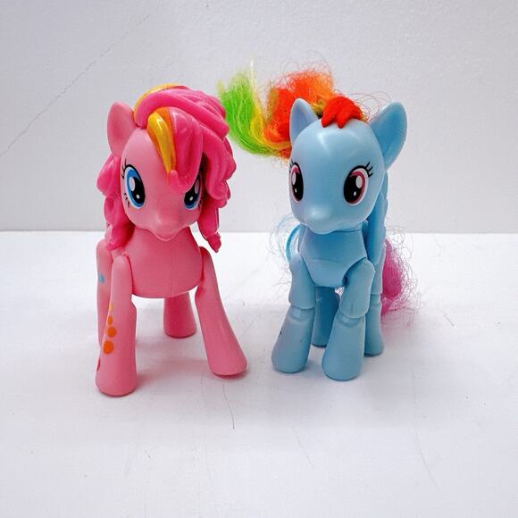 My Little Pony Mini Pinkie Pie, Rainbow Dash 2013,2015 Hasbro Pink Horse Toy MLP - Picture 5 of 7